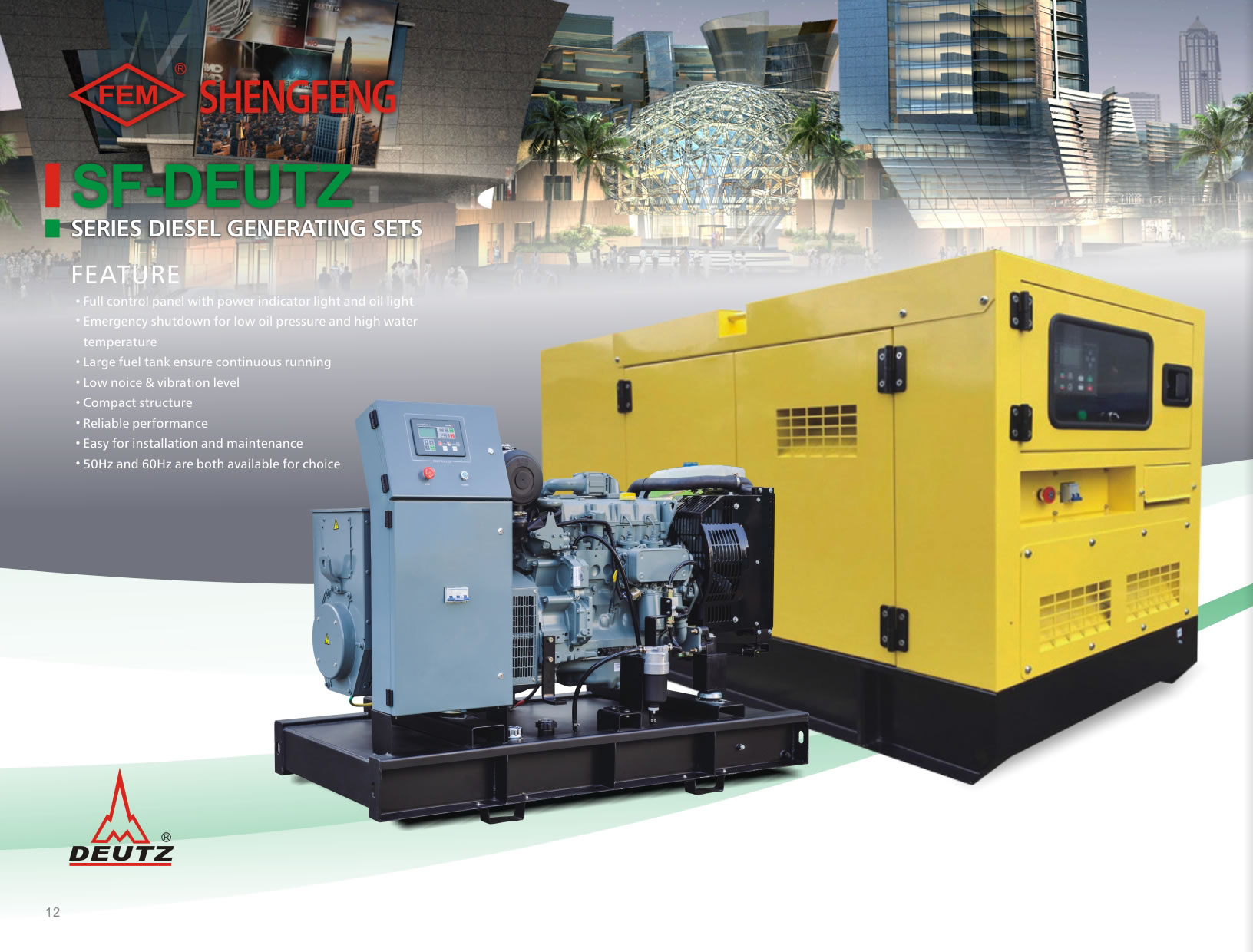 DEUTZ Series Diesel Generator Sets